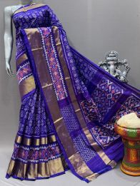 PSNTIDSS5A09NCDC32- Ikat silk saree