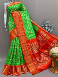 PSNTKBIP5Y04DSCD10- Kanchi border Ikat silk saree