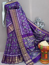 PSNTKBIP5Y04DSCD12- Kanchi border Ikat silk saree