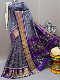 PSNTKBIP5Y04DSCD15- Kanchi border Ikat silk saree