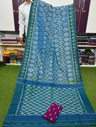 PSRGICTS5A30INCD04- Ikat cotton saree