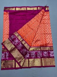 PSSIFSLG5Y03SZDC03- Free Size Ikat Silk Lehenga