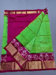 PSSIFSLG5Y03SZDC04- Free Size Ikat Silk Lehenga