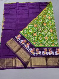 PSSIFSLG5Y03SZDC40- Free Size Ikat Silk Lehenga