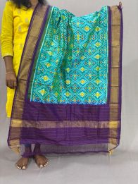 PSSIISDP5Y03ECDC10- Ikat Silk dupatta