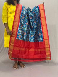 PSSIISDP5Y03ECDC15- Ikat Silk dupatta