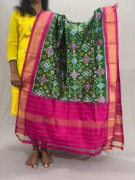 PSSIISDP5Y03ECDC28- Ikat Silk dupatta