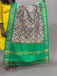 PSSIISDP5Y03ECDC30- Ikat Silk dupatta