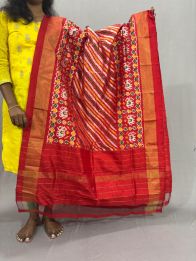 PSSIISDP5Y03ECDC32- Ikat Silk dupatta