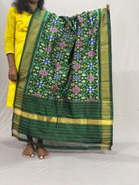 PSSIISDP5Y03ECDC45- Ikat Silk dupatta