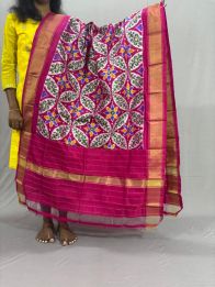 PSSIISDP5Y03ECDC55- Ikat Silk dupatta
