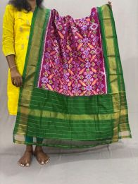 PSSIISDP5Y03ECDC57- Ikat Silk dupatta