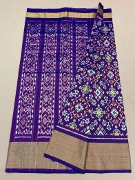 PUSNIDSS5A09NDCD01- Ikat silk saree