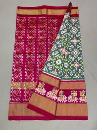 PUSNIDSS5A09NDCD08- Ikat silk saree
