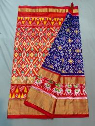 PUSNIDSS5A09NDCD13- Ikat silk saree