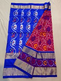 PUSNIDSS5A09NDCD17- Ikat silk saree