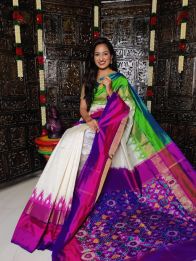PALUIDSS5Y03TSDC02- Ikat silk saree