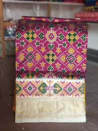 PGMRIDSS5Y06BBDC02- Ikat silk saree