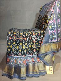 PGMRIDSS5Y06BBDC03- Ikat silk saree