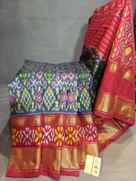 PGMRIDSS5Y06BBDC09- Ikat silk saree
