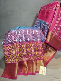 PGMRIDSS5Y06BBDC14- Ikat silk saree