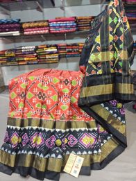 PGMRIDSS5Y06BICD21- Ikat silk saree
