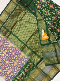 PGMRKBRS5Y06FSDC01- Kanchi border Ikat silk saree