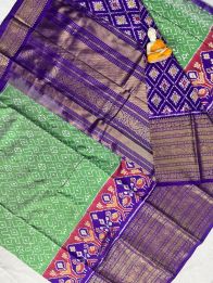 PGMRKBRS5Y06FSDC03- Kanchi border Ikat silk saree