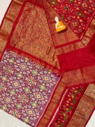 PGMRKBRS5Y06FSDC05- Kanchi border Ikat silk saree