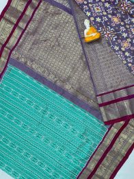 PGMRKBRS5Y06FSDC09- Kanchi border Ikat silk saree