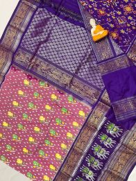 PGMRKBRS5Y06FSDC18- Kanchi border Ikat silk saree