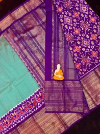 PGMRKBRS5Y06FSDC19- Kanchi border Ikat silk saree