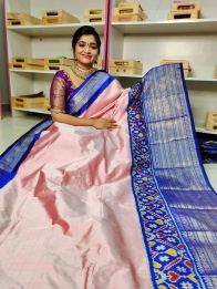 PGMRKBRS5Y06FSDC25- Kanchi border Ikat silk saree
