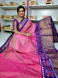 PGMRKBRS5Y06FSDC27- Kanchi border Ikat silk saree
