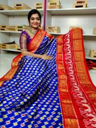 PGMRKBRS5Y06FSDC28- Kanchi border Ikat silk saree