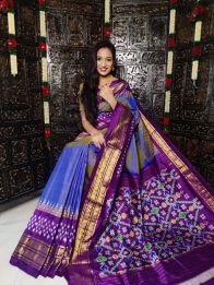 PRKSKBIP5Y06NDDC01- Kanchi border Ikat silk saree