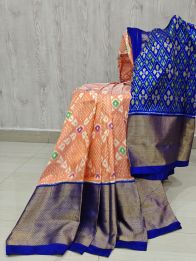 PSHLIDSS5Y04NCDD17- Ikat silk saree