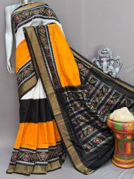 PSNTIDSS5A30BNCC08- Ikat silk saree