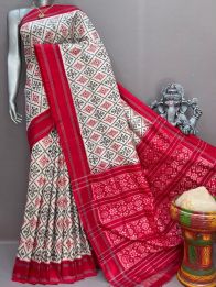PSNTIDSS5A30BNCC09- Ikat silk saree