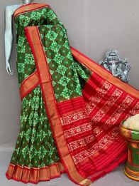 PSNTIDSS5A30BNCC22- Ikat silk saree