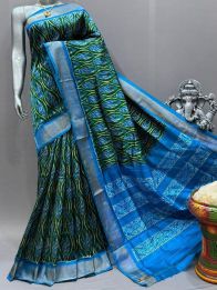PSNTIDSS5A30BNCC29- Ikat silk saree