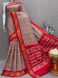 PSNTIDSS5A30BNCC31- Ikat silk saree