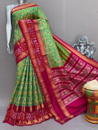PSNTIDSS5Y03NDCD10- Ikat silk saree