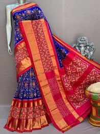 PSNTIDSS5Y03NDCD12- Ikat silk saree