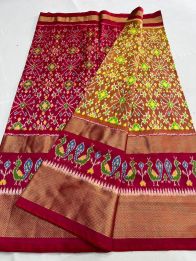 PSNTIDSS5Y03NDCD23- Ikat silk saree
