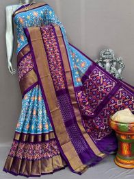PSNTIDSS5Y03NDCD26- Ikat silk saree