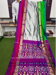 PSRGIDSS5Y03TZDD09- Ikat silk saree