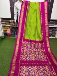 PSRGIDSS5Y05TZDC03- Ikat silk saree