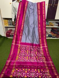 PSRGIDSS5Y05TZDC24- Ikat silk saree