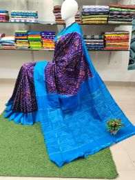 PSRHIDSS5Y06BCCD01- Ikat silk saree